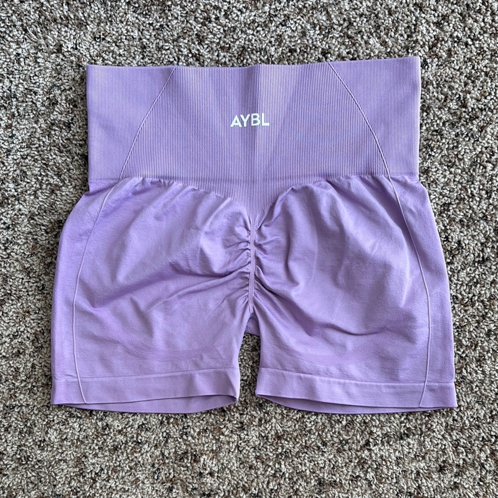 AYBL Lavender High-Rise Shorts
